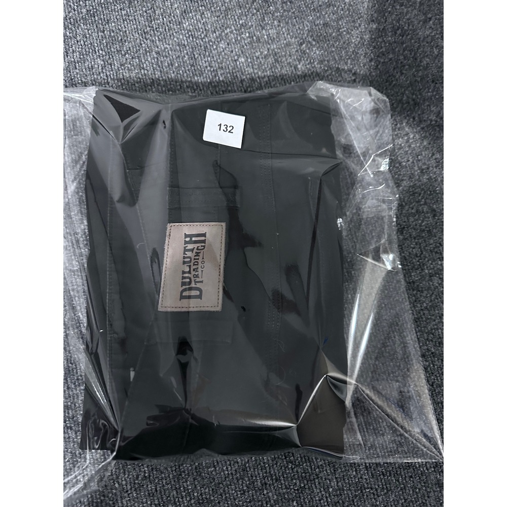 Duluth Trading Co Flex Fire Hose Black Pants Mens 40x30 Straight Leg Workwear - Picture 7 of 7
